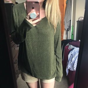 Old Navy luxe sweater in forest green